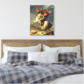 Napoleon die de Alpen oversteekt op 20 mei 1800 Canvas Afdruk (Insitu (Slaapkamer))