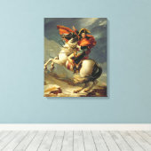 Napoleon die de Alpen oversteekt op 20 mei 1800 Canvas Afdruk (Insitu (Houten vloer))