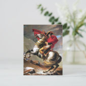 Napoleon die de Alpen-uitnodigingen doorkruist Kaart (Staand voorkant)