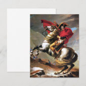 Napoleon die de Alpen-uitnodigingen doorkruist Kaart (Voorkant / Achterkant)