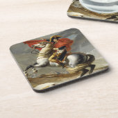 Napoleon die de Grote Pas van de Sint-bernard Drankjes Onderzetter (Linkerzijde)