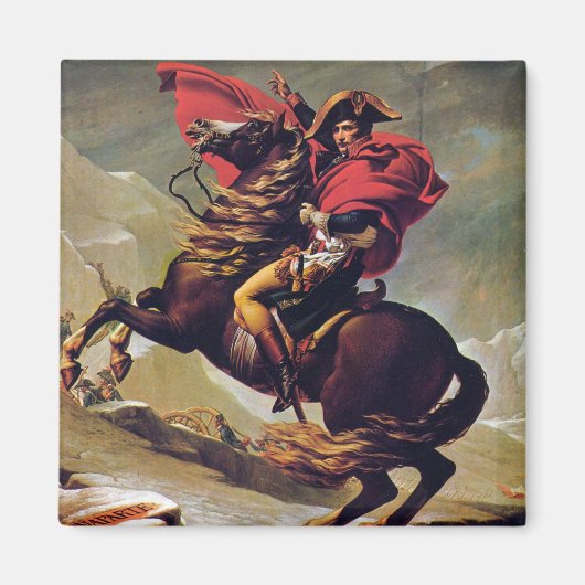 Napoleon die de Sint Bernard oversteekt Magneet (Voorkant)