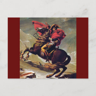 Napoleon die de Sint Bernard passeert Briefkaart