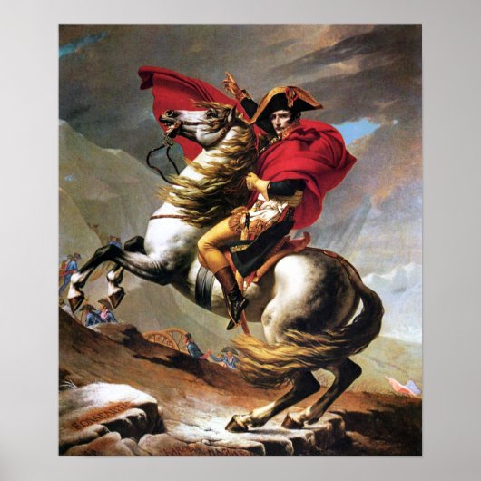 Napoleon die het AlpenPoster oversteekt Poster (Voorkant)