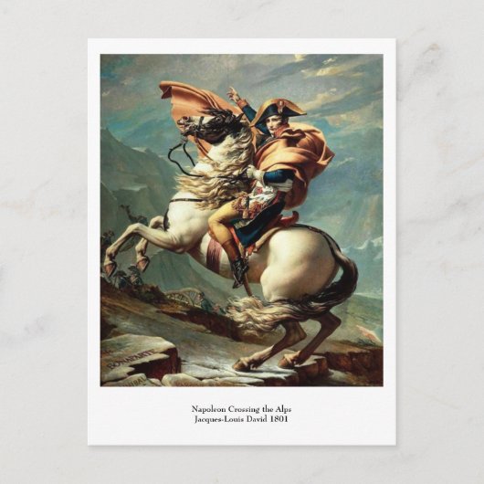 Napoleon door de Alpen Briefkaart (Voorkant)