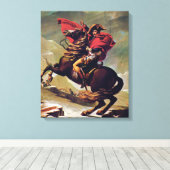Napoleon door de Alpen Canvas Afdruk (Insitu (Houten vloer))