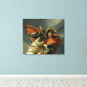 Napoleon door de Alpen Canvas Afdruk (Insitu (Houten vloer))