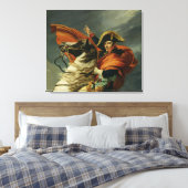 Napoleon door de Alpen Canvas Afdruk (Insitu (Slaapkamer))