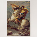 Napoleon door de Alpen Legpuzzel<br><div class="desc">Napoleon Crossing the Alps (ook bekend als Napoleon aan de Saint-Bernard Pass of Bonaparte Crossing the Alps; genoemd als Le Premier Consul franchissant les Alpes au col du Grand Saint-Bernard) is een van de vijf versies van een olie op het portret van Napoleon Bonaparte, geschilderd door de Franse kunstenaar Jacques-Louis...</div>