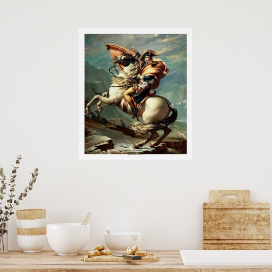 Napoleon door de Alpen Poster (Keuken)