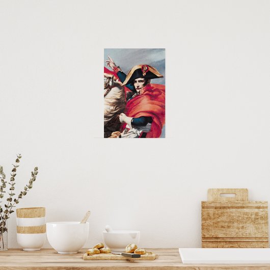 Napoleon door de Alpen Poster (Keuken)