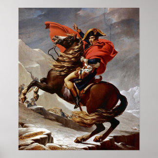 Napoleon door de Alpen Poster