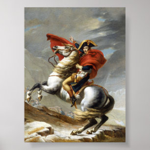Napoleon door de Alpen Poster