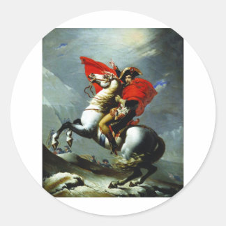 Napoleon door de Alpen Ronde Sticker