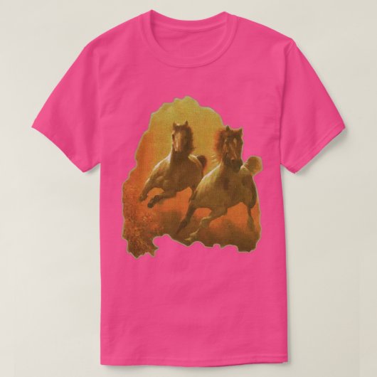 Napoleon Dynamite galopperende paarden T-shirt (Design voorkant)