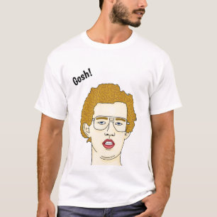 Napoleon dynamite t-shirt, cartoon kop, quote film t-shirt