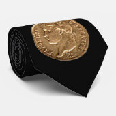Napoleon Empereur Gold Coin Stropdas (Opgerold)