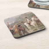 Napoleon en zijn troepen (olie op het paneel) (paa onderzetter (Linkerzijde)