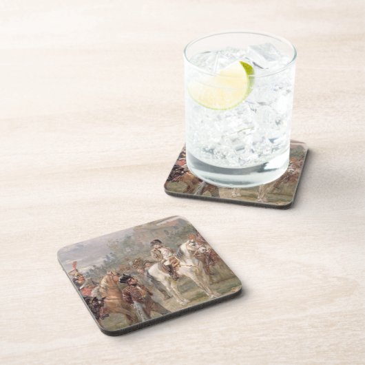 Napoleon en zijn troepen (olie op het paneel) (paa onderzetter (Rechterzijde)