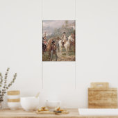 Napoleon en zijn troepen (olie op het paneel) (paa poster (Keuken)