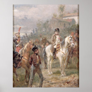 Napoleon en zijn troepen (olie op het paneel) (paa poster