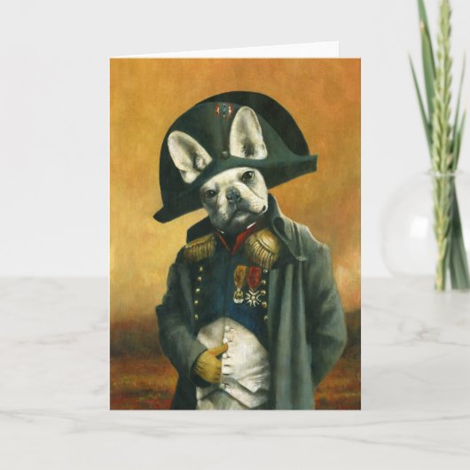 Napoleon French Bulldog Greetings Card Kaart (Voorkant)