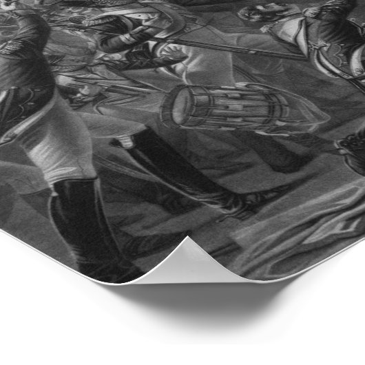 Napoleon geeft terug van Elba Poster (Hoek)