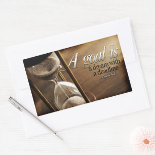 Napoleon Hill Inspirerend citaat "Een doel" Rechthoekige Sticker