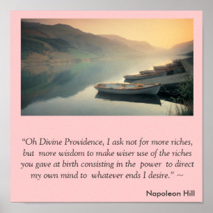 Napoleon Hill Magic Prayer Poster