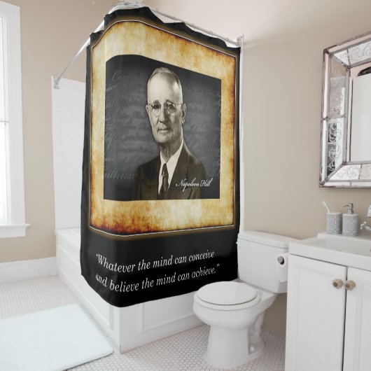 Napoleon Hill Shower Curtain Douchegordijn (In situ)