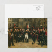 Napoleon I Bidding Farewell aan de keizer Briefkaart (Voorkant / Achterkant)