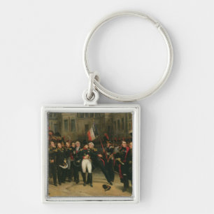 Napoleon I Bidding Farewell aan de keizer Sleutelhanger