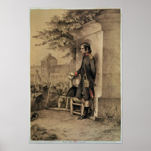 Napoleon I bij de Siege van de Tuileries Poster