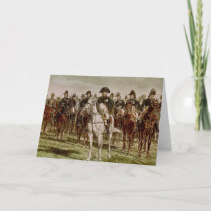 Napoleon I en zijn Personeel, c.1860 Kaart