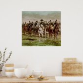 Napoleon I en zijn staf, c.1860 Poster (Keuken)