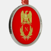 Napoleon I Imperial Eagle Emblem on ornament (Rechts)
