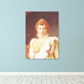 Napoleon I in Coronation Robes, c.1804 Canvas Afdruk (Insitu (Houten vloer))
