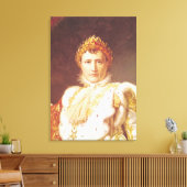 Napoleon I in Coronation Robes, c.1804 Canvas Afdruk (Insitu (Woonkamer))