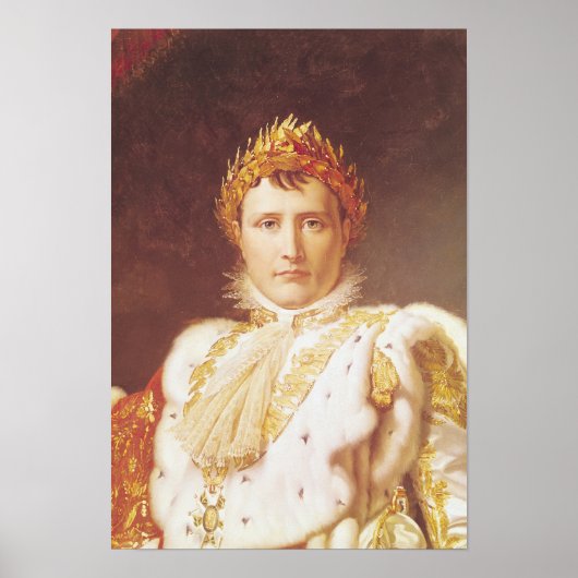 Napoleon I in Coronation Robes, c.1804 Poster (Voorkant)