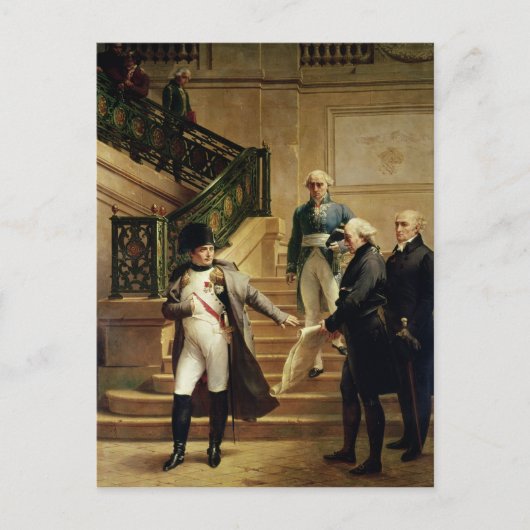 Napoleon I in het Paleis Royal Briefkaart (Voorkant)