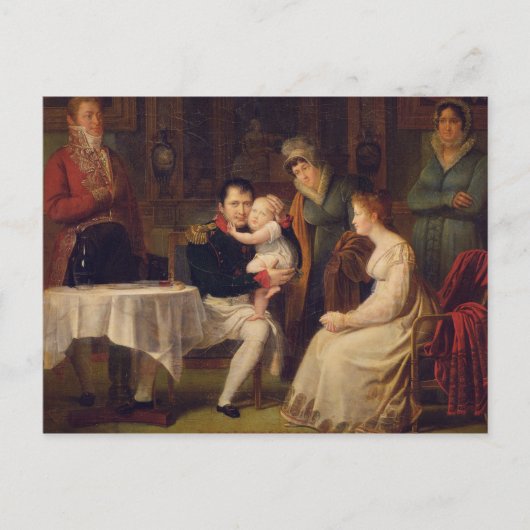 Napoleon I Marie Louise en de koning van Rome Briefkaart (Voorkant)