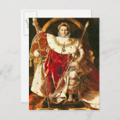 Napoleon I on the Imperial Throne, 1806 Briefkaart (Voorkant / Achterkant)