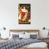 Napoleon I on the Imperial Throne, 1806 Canvas Afdruk (Insitu (Slaapkamer))