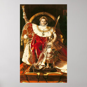 Napoleon I on the Imperial Throne, 1806 Poster