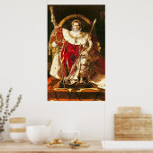Napoleon I on the Imperial Throne, 1806 Poster (Keuken)
