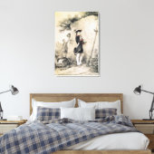 Napoleon I op de militaire school Canvas Afdruk (Insitu (Slaapkamer))