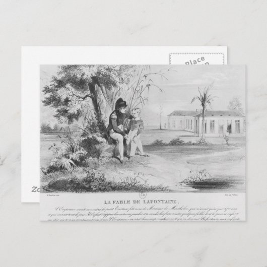 Napoleon I op het eiland St. Helena Briefkaart (Voorkant / Achterkant)