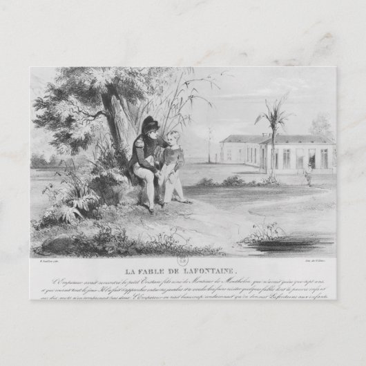 Napoleon I op het eiland St. Helena Briefkaart (Voorkant)