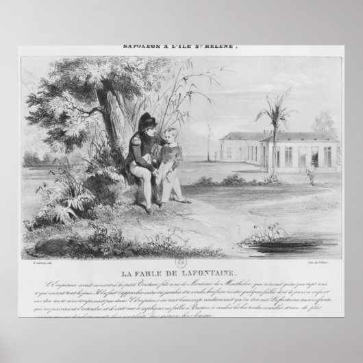 Napoleon I op het eiland St. Helena Poster (Voorkant)