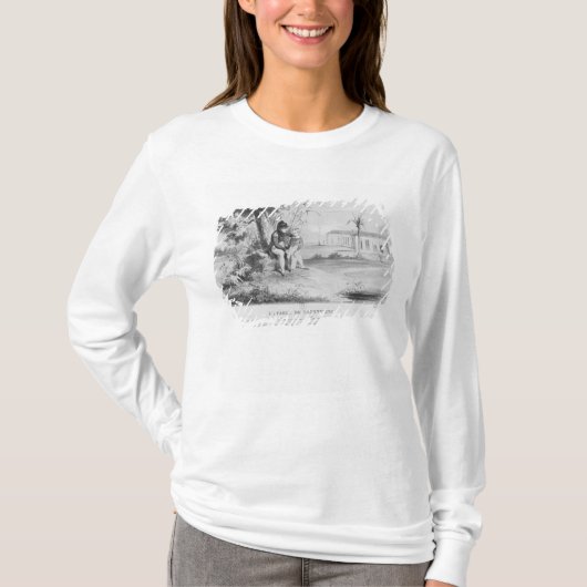 Napoleon I op het eiland St. Helena T-shirt (Voorkant)